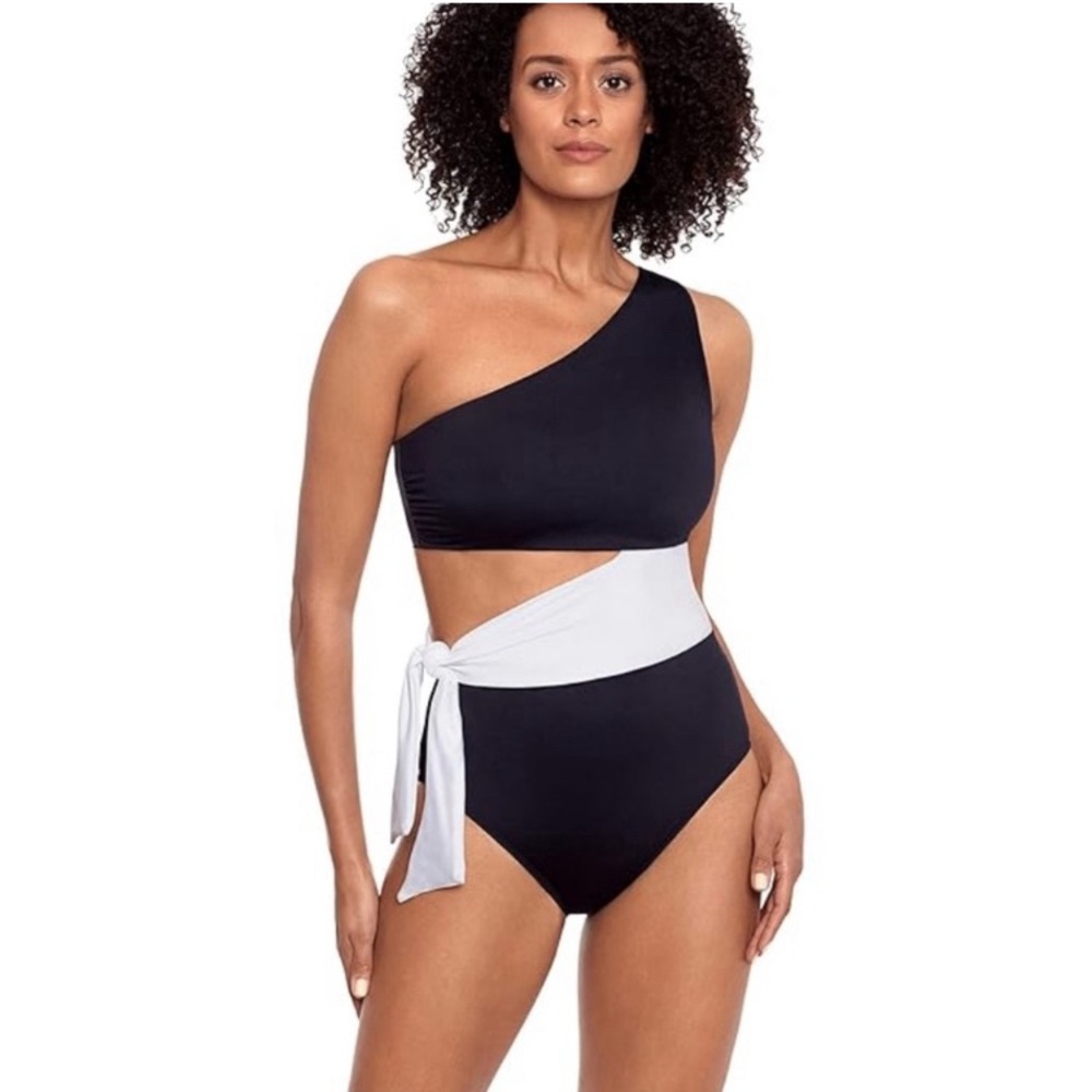 NWT Lauren Ralph Lauren Bel Air Cutout One Piece Swimsuit